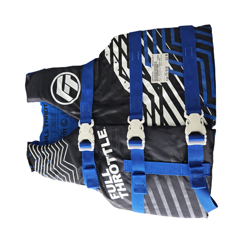 Vist Large View of Product Image Which is Used Full Throttle YOUTH PFD Youth PFD Black Youth 50-90