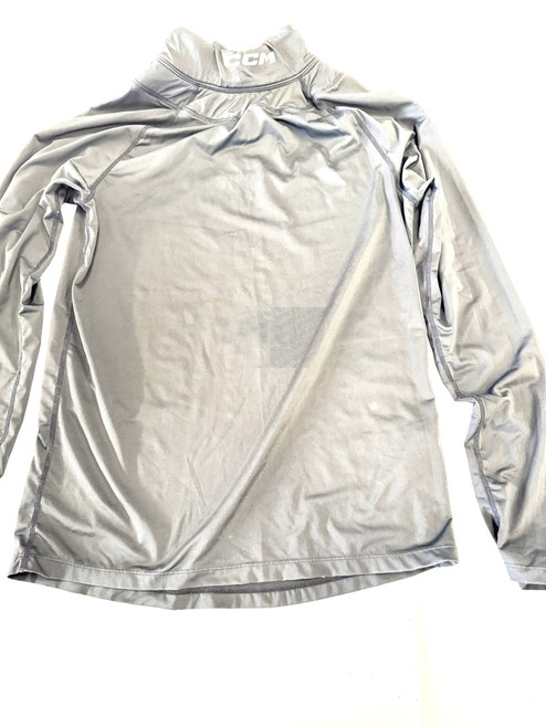 Vist Large View of Product Image Which is Used CCM LONG SLEEVE W NECK PROTECTOR Hockey Tops Senior Black MD