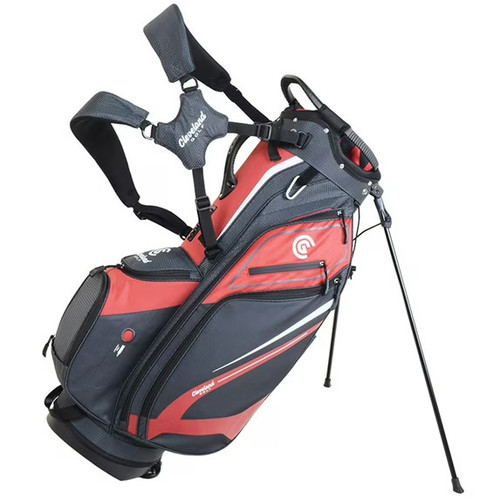 Vist Large View of Product Image Which is New CLEVELAND CG LT STAND BAG-RED/CHARCOAL