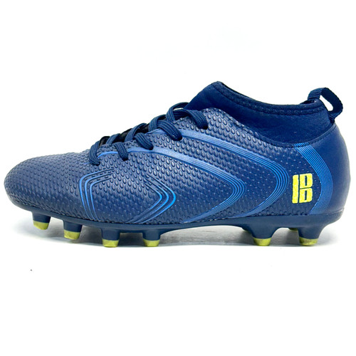 Vist Large View of Product Image Which is Used IB Soccer Cleats Navy Blue Youth 13.0