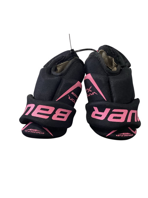 Vist Large View of Product Image Which is Used Bauer VAPOR X EDGE Youth Gloves Black 9"