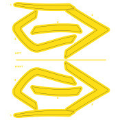 Vist Large View of Product Image Which is Easton Z50 Helmet Decal