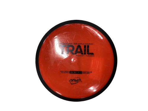 Vist Large View of Product Image Which is Used MVP TRAIL Disc Golf Driver Red