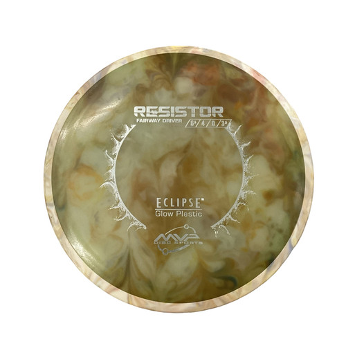 Vist Large View of Product Image Which is Used MVP GLOW RESISTOR Disc Golf Mid Range Brown