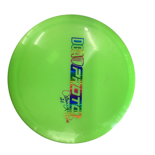 Vist Large View of Product Image Which is Used DGA PROTO Disc Golf Driver Neon Green