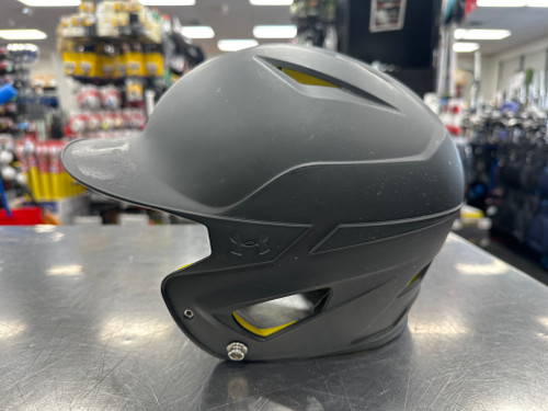 Vist Large View of Product Image Which is Used Under Armour UABH2-110 Batting Helmet No Mask Black XS/S