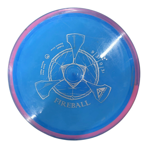 Vist Large View of Product Image Which is Used Axiom NEUTRON FIREBALL Disc Golf Driver Royal Blue 167g