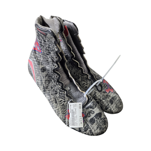 Vist Large View of Product Image Which is Used Under Armour SUPERMAN HIGHCLUTCH CLEATS Adult FB Cleats Grey Senior 11.5