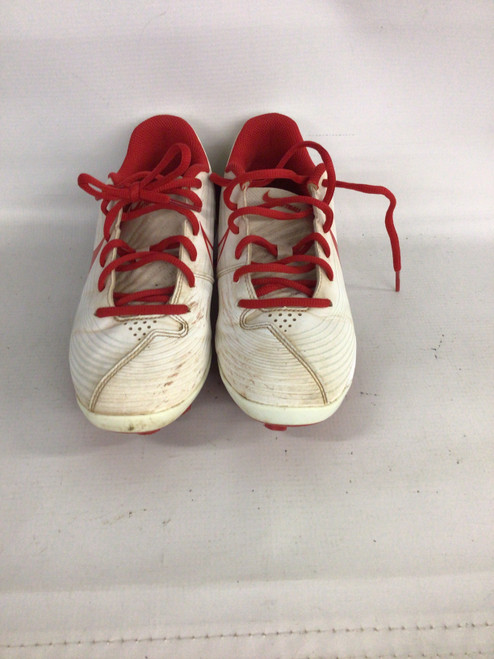 Vist Large View of Product Image Which is Used Nike LUNARLON BB/SB Cleats Red And White Senior 6.5