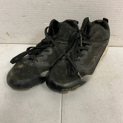 Vist Large View of Product Image Which is Used Rawlings BB/SB Cleats Black Junior 03.5