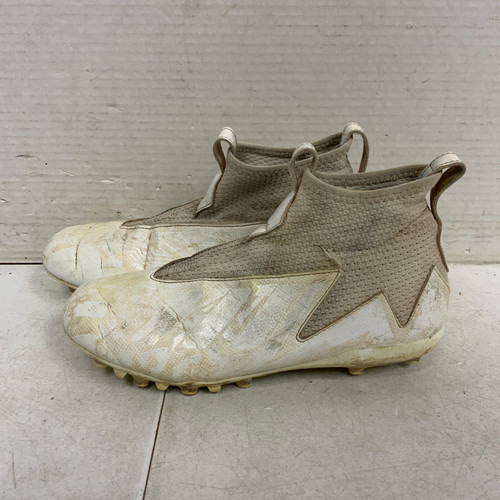 Vist Large View of Product Image Which is Used Adidas Jr FB Cleats White Junior 05