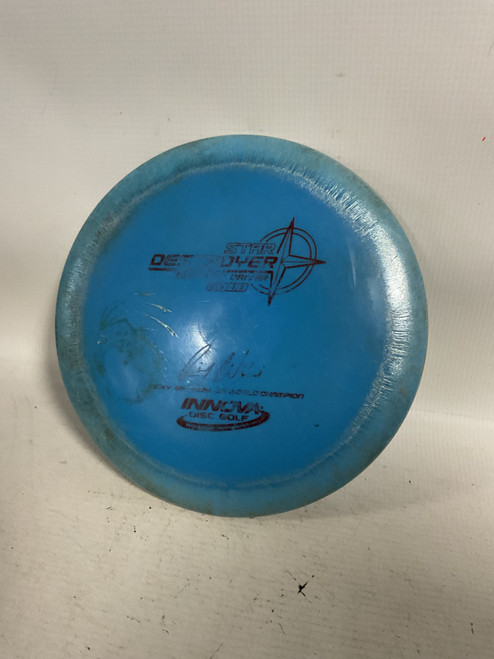 Vist Large View of Product Image Which is Used Innova STAR DESTROYER Disc Golf Driver Royal Blue