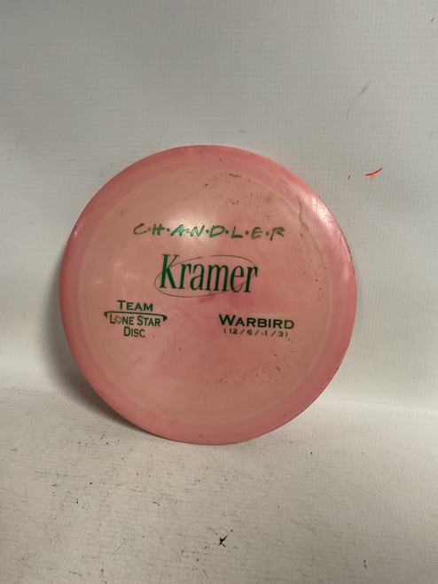 Vist Large View of Product Image Which is Used Lone Star Disc KRAMER WARBIRD Disc Golf Driver Pink