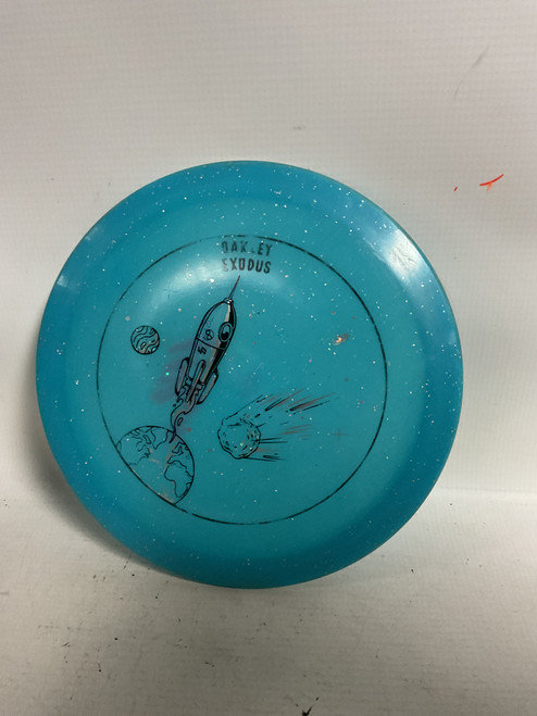 Vist Large View of Product Image Which is Used Infinite Discs METAL FLAKE OAKLEY EXODUS Disc Golf Driver Teal