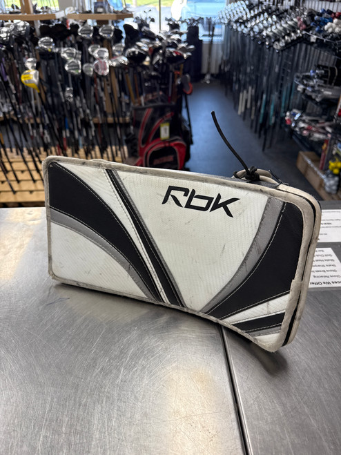 Vist Large View of Product Image Which is Used Reebok RBK PREMIER SERIES Inter Goalie Blocker White