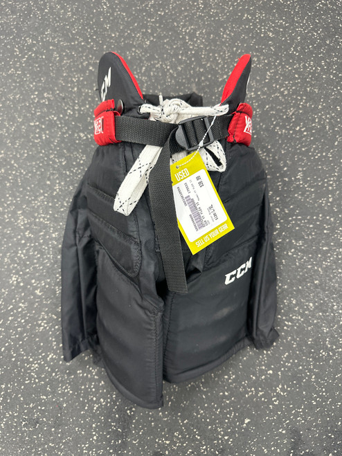 Vist Large View of Product Image Which is Used CCM YT FLEX II Youth Goalie Pant Black L/XL