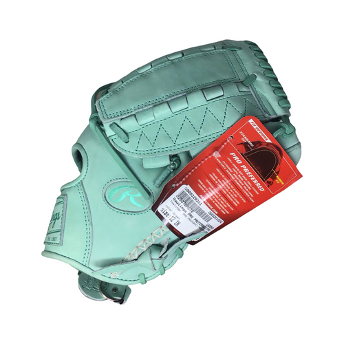 Vist Large View of Product Image Which is Used Rawlings PRO PREFERRED PROS206-12M BB/SB Glove RH Throw Green 12" NEVER USED