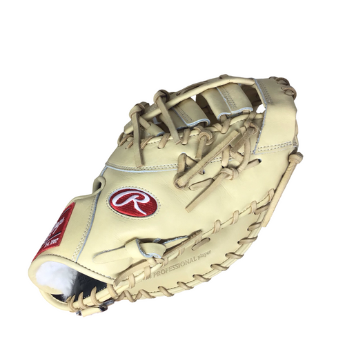 Vist Large View of Product Image Which is Used Rawlings PRO PREFERRED PROSBH3 BB/SB First Base RH Throw Tan 13" NEVER USED