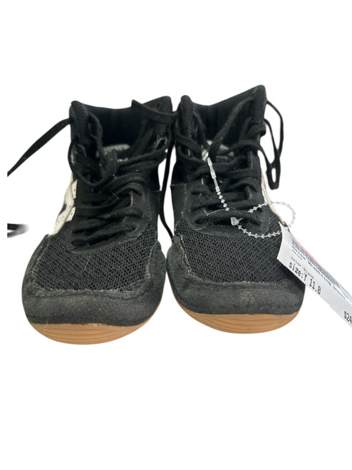 Vist Large View of Product Image Which is Used Asics Wrestling Shoes Black Youth 11.0