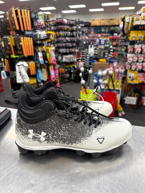 Vist Large View of Product Image Which is Used Under Armour LOCK DOWN Adult FB Cleats Black Senior 15