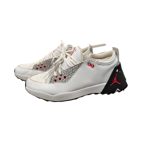 Vist Large View of Product Image Which is Used Jordan Mens Golf Shoes White Senior 9.5