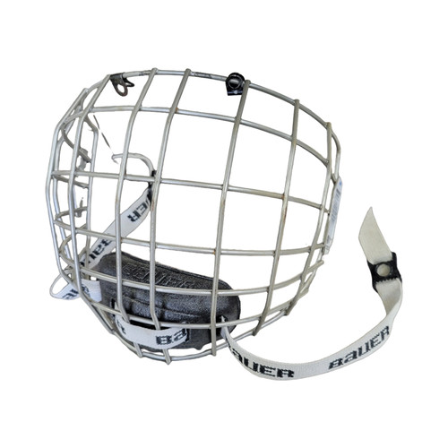Vist Large View of Product Image Which is Used Bauer WIRE CAGE Hockey Wire Mask Grey One Size
