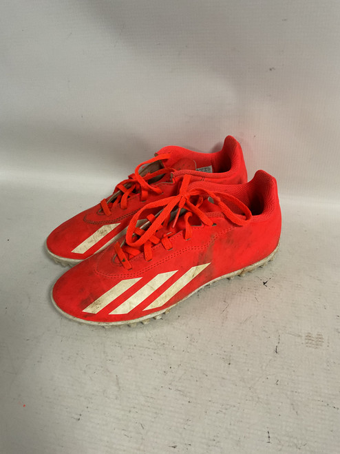 Vist Large View of Product Image Which is Used Adidas X CRAZYFAST CLUB TURF Soccer Turf Shoes Orange Junior 03.5