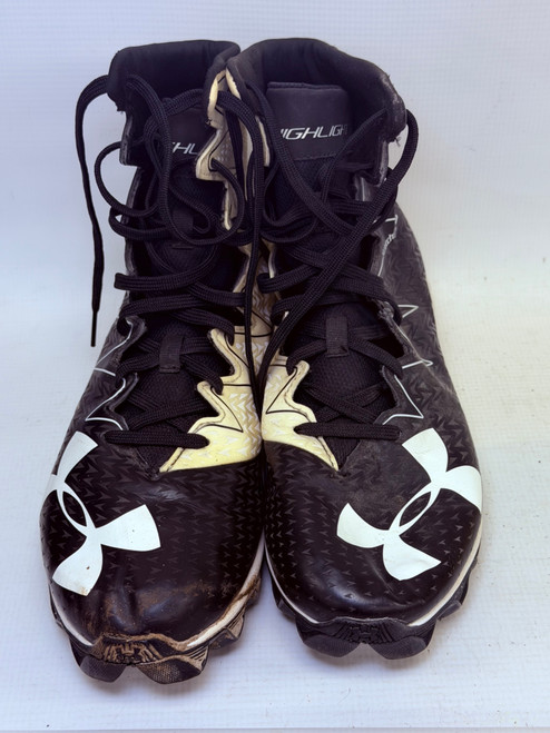 Vist Large View of Product Image Which is Used Under Armour Highlights Adult FB Cleats Black Senior 10