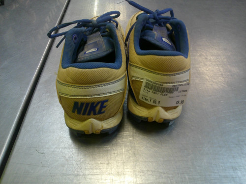 Vist Large View of Product Image Which is Used Nike FAST FLEX BB/SB Cleats White Youth 06.5