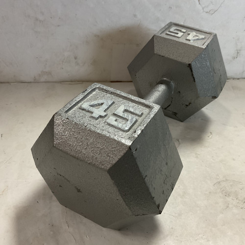 Vist Large View of Product Image Which is Used Hex Dumbbell 45 lb