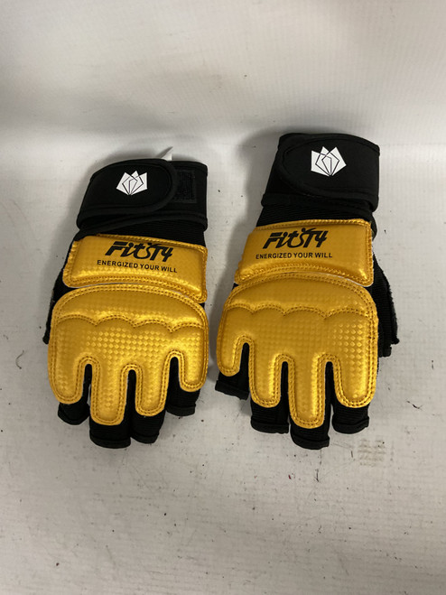 Vist Large View of Product Image Which is Used GLOVES Martial Arts Gloves Gold Youth