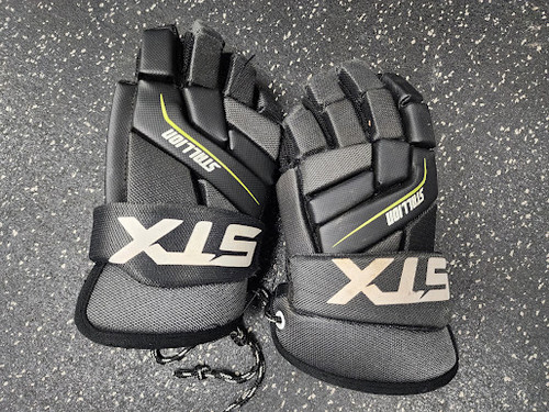 Vist Large View of Product Image Which is Used STX 200 Lacrosse Gloves Mens Grey MD