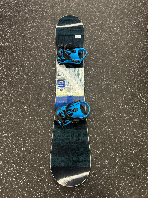 Vist Large View of Product Image Which is Used GNU GWO WITH UNION FLITE/PRO Mens Board/Bindings Black 153 cm