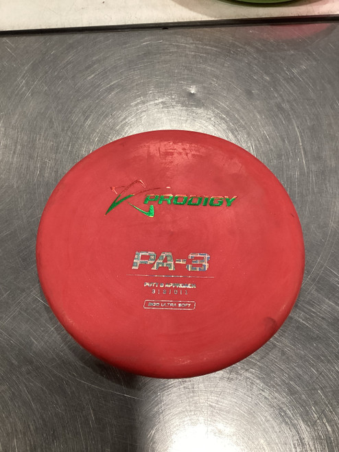 Vist Large View of Product Image Which is Used Prodigy PA-3 Disc Golf Putter Red