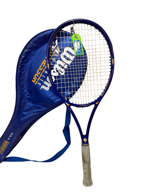 Vist Large View of Product Image Which is Used Wilson GRAPHITE AGGRESSOR Adult Tennis Racquet 4 3/8" 95 sqin