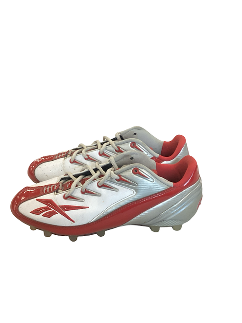 Vist Large View of Product Image Which is Used Reebok Adult FB Cleats Red Senior 8.5