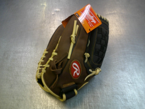 Vist Large View of Product Image Which is Used Rawlings MARK OF THE PRO BB/SB Glove LH Throw Brown 12 1/2"