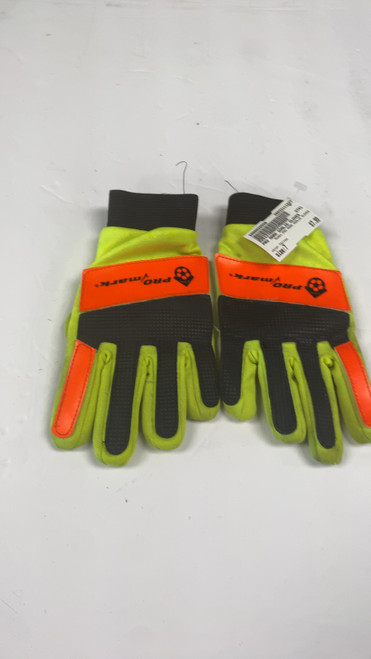 Vist Large View of Product Image Which is Used PRO MARK GOALIE GLOVES Soccer Goalie Gloves Yellow 7