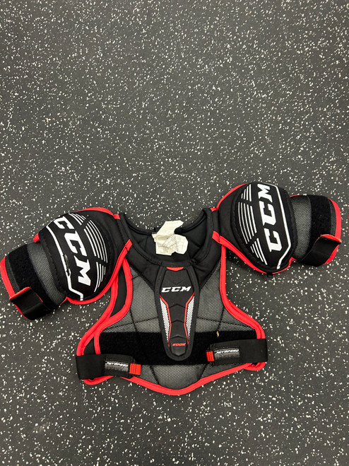 Vist Large View of Product Image Which is Used CCM EDGE Junior Shoulder Pads SM