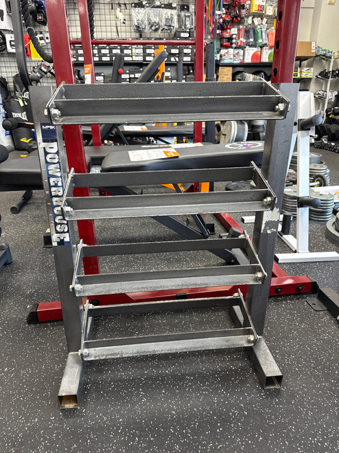 Vist Large View of Product Image Which is Used Impex IMPEX 4-TIER DUMBBELL RACK Weight Stand
