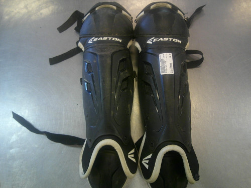 Vist Large View of Product Image Which is Used Easton GAME TIME Catchers Leg Guards Black Intermed