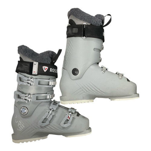 Vist Large View of Product Image Which is Used Rossignol PURE 80 Womens DH Ski Boot Grey 245 MP - M06.5 - W07.5
