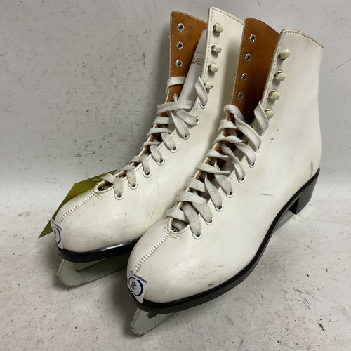 Vist Large View of Product Image Which is Used Bauer Women’s Figure Skates White Senior 8