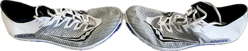 Vist Large View of Product Image Which is Used Saucony Track & Field Cleats Adult White Senior 9.5