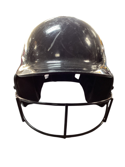 Vist Large View of Product Image Which is Used RIP-IT BLACK HELMET W CAGE Batting Helmet w/Mask Black S/M