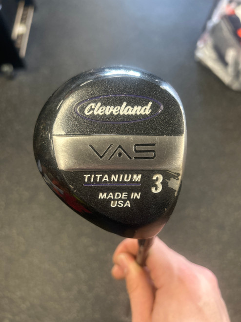 Vist Large View of Product Image Which is Used Cleveland VAS TITANIUM Mens Fairway Wood RH 3 Wood