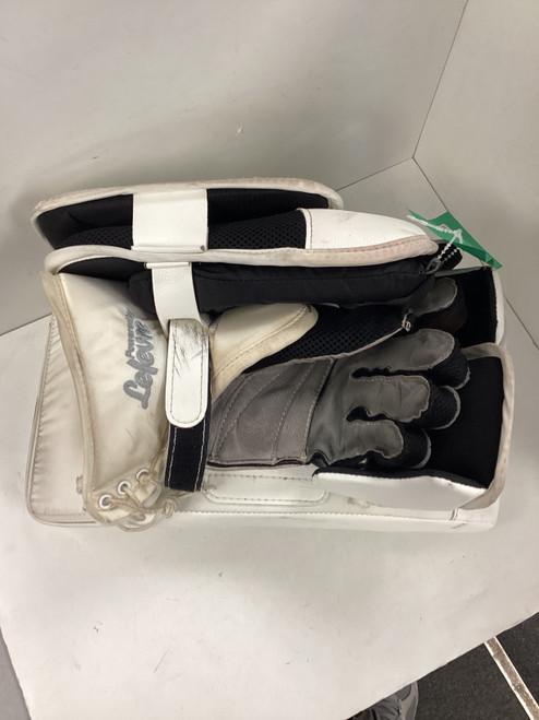 Vist Large View of Product Image Which is Used CCM PREMIER Senior Goalie Blocker White