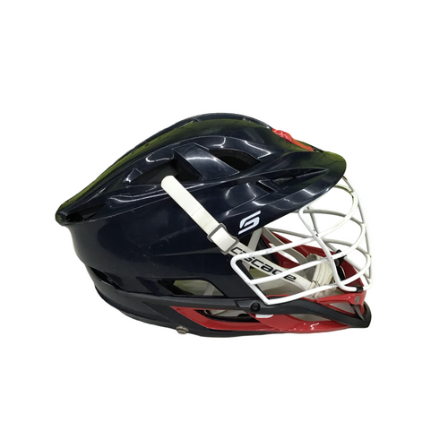 Vist Large View of Product Image Which is Used Cascade S Lacrosse Helmet Navy Blue One Size