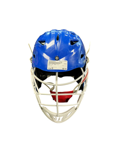 Vist Large View of Product Image Which is Used Warrior EVO Lacrosse Helmet Royal Blue MD