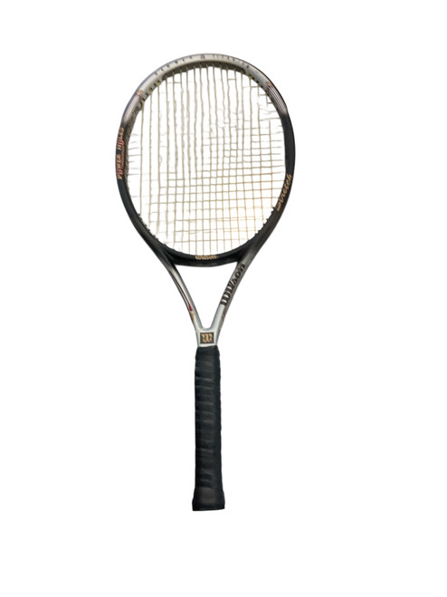 Vist Large View of Product Image Which is Used Wilson HAMMER 5.4 Adult Tennis Racquet Black 4 3/8"